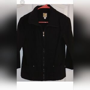 Women's Soft Stretchy zipfront Lightweight Blazer